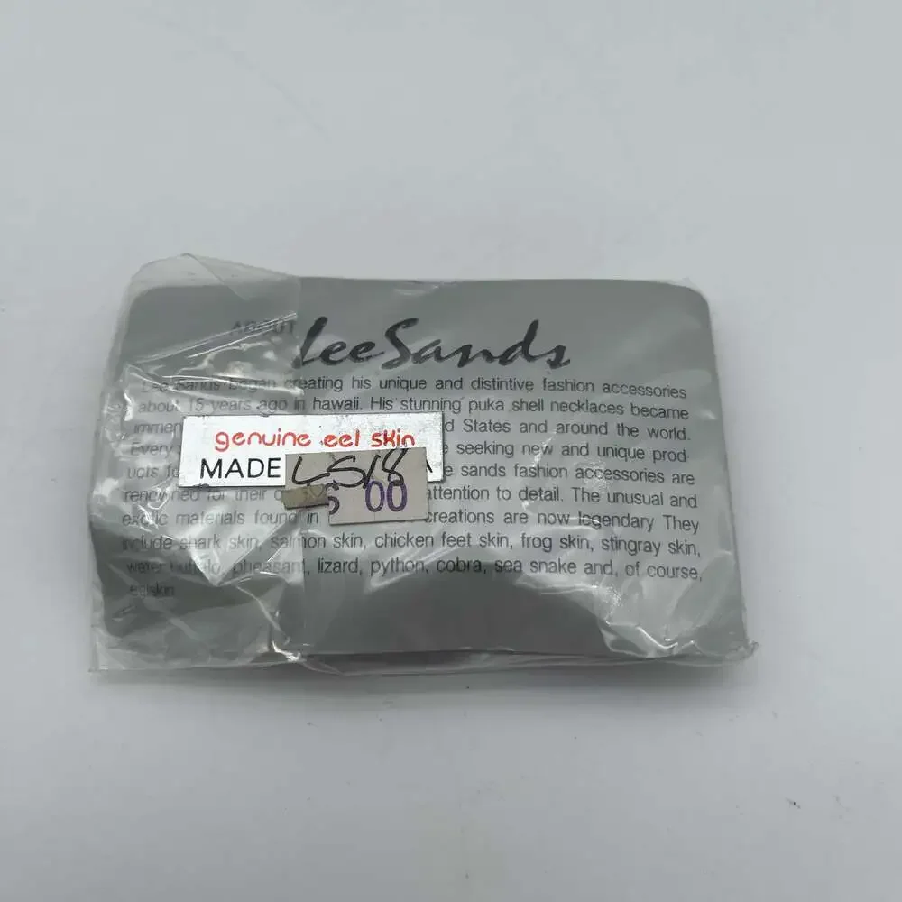 Lee Sands Genuine Eel‎ Skin Magnetic Money Clip Black